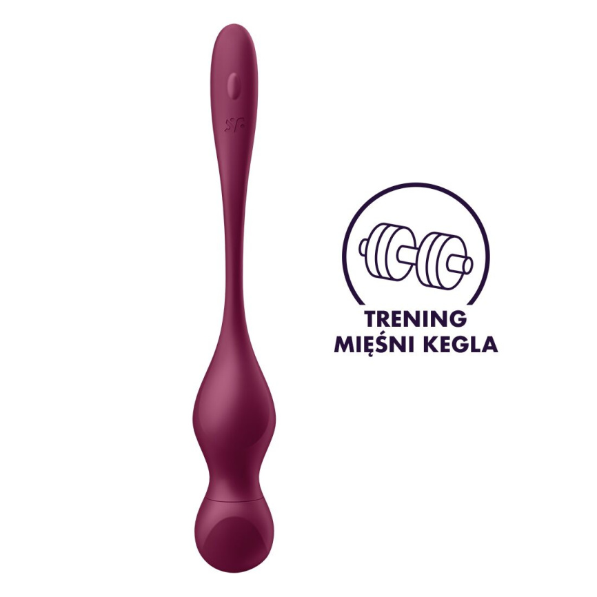 Смарт-вагінальні кульки з вібрацією Satisfyer Love Birds Vary Connect App, змінювана маса, пульт ДК фото 2
