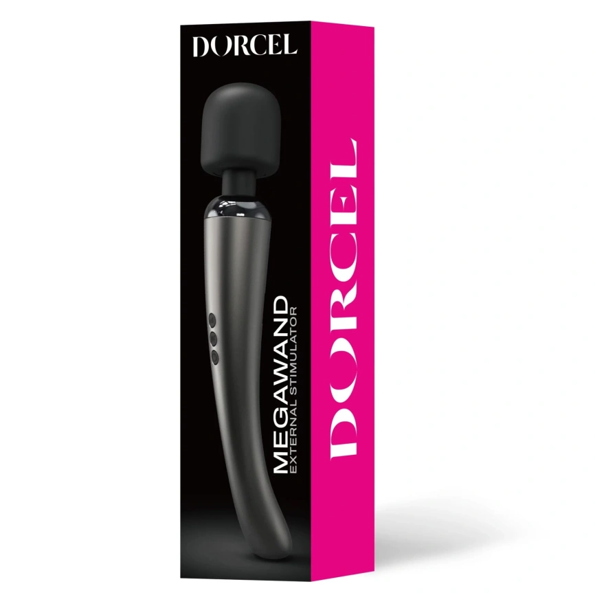 Мощный вибромассажер Dorcel Megawand Chrome Silver перезаряжаемый, 160 режимов фото 9
