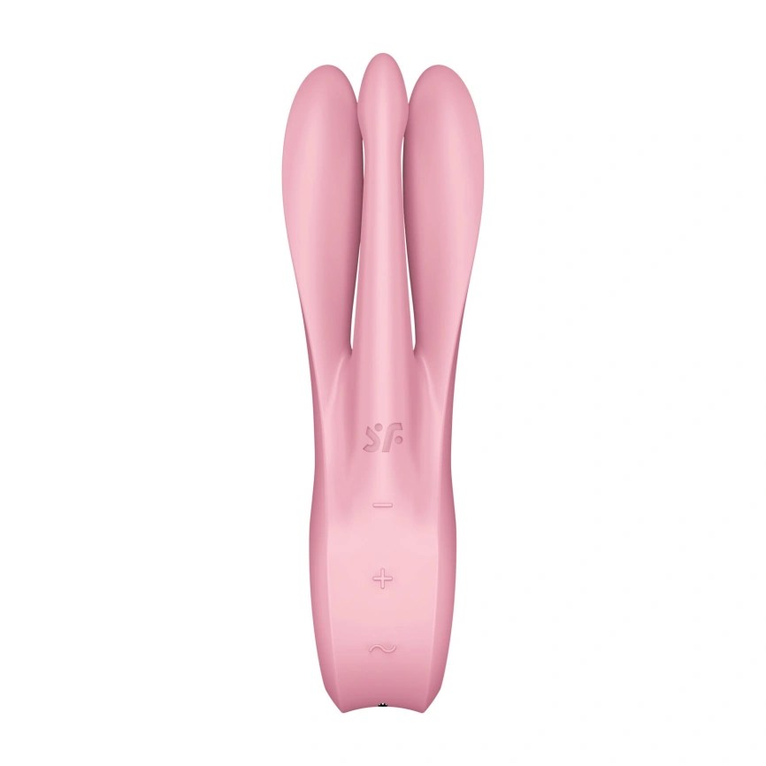 Клиторальный вибратор Satisfyer Threesome 1 Pink с тремя гибкими пальчиками фото 6