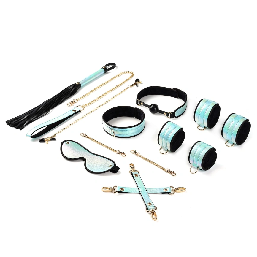 БДСМ-набор Liebe Seele Vivid Sky 8 Pieces Set, 8 аксессуаров, экокожа на бархатной основе фото 1