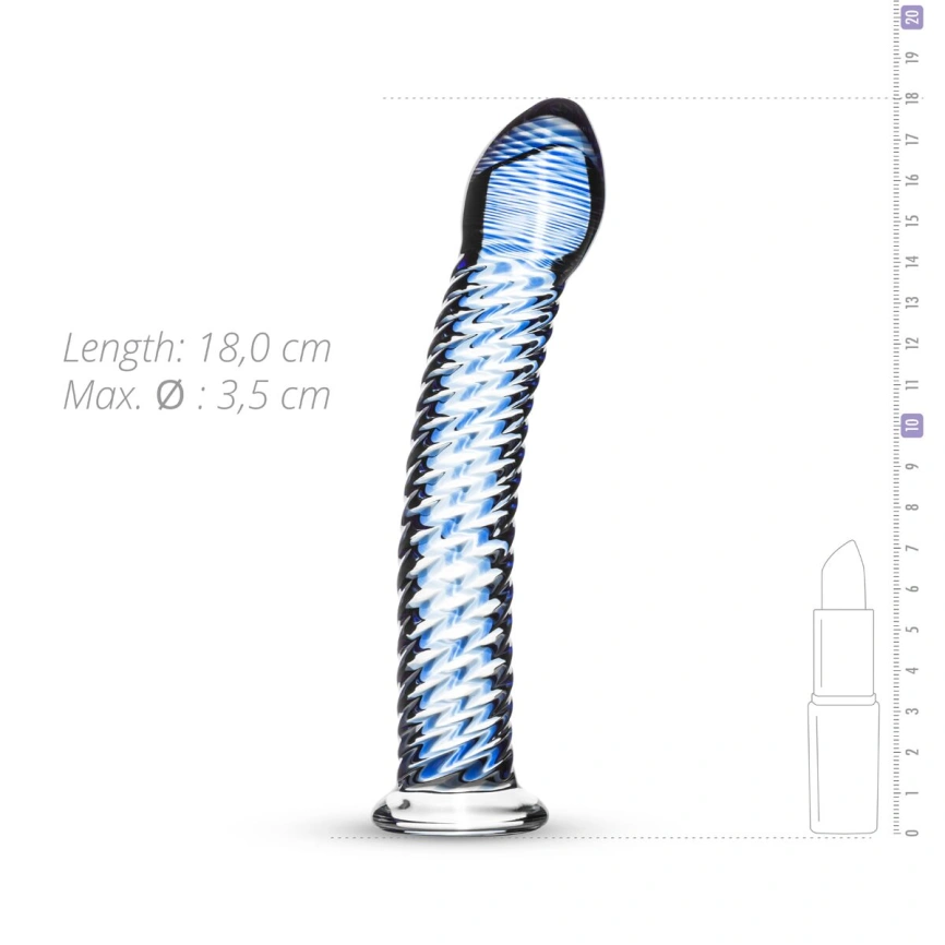 Стеклянный дилдо Gildo Glass Dildo No. 5 фото 5