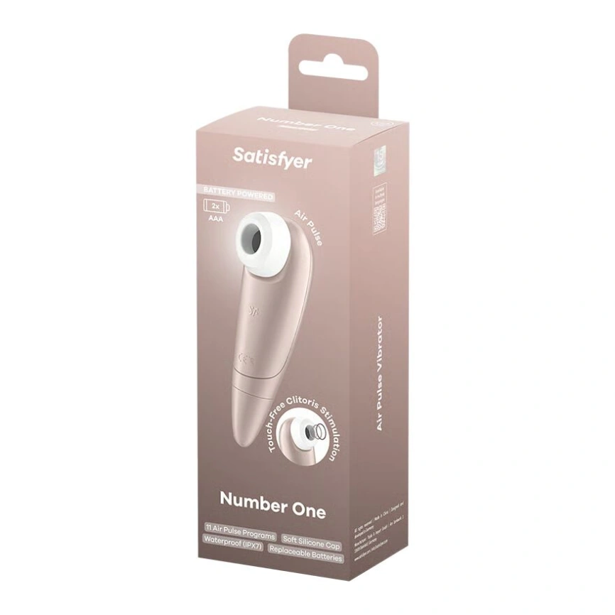 Вакуумный клиторальный стимулятор Satisfyer Number One, на батарейках фото 3