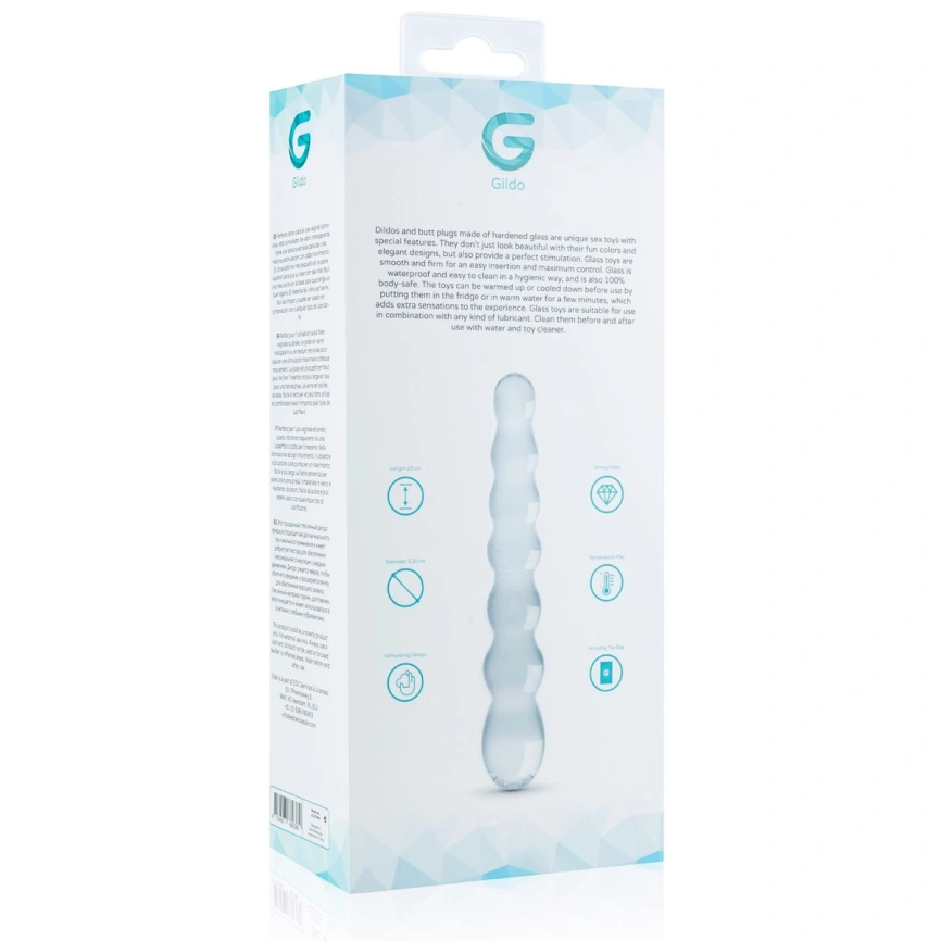 Стеклянный дилдо в виде бусин Gildo Glass Dildo No. 19 фото 6