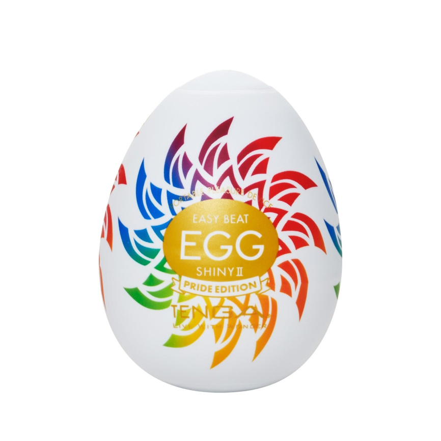 Мастурбатор-яйце Tenga Egg Shiny II Pride Edition, щільний TPE, пробник лубриканту 5 мл, лімітована серія фото 1