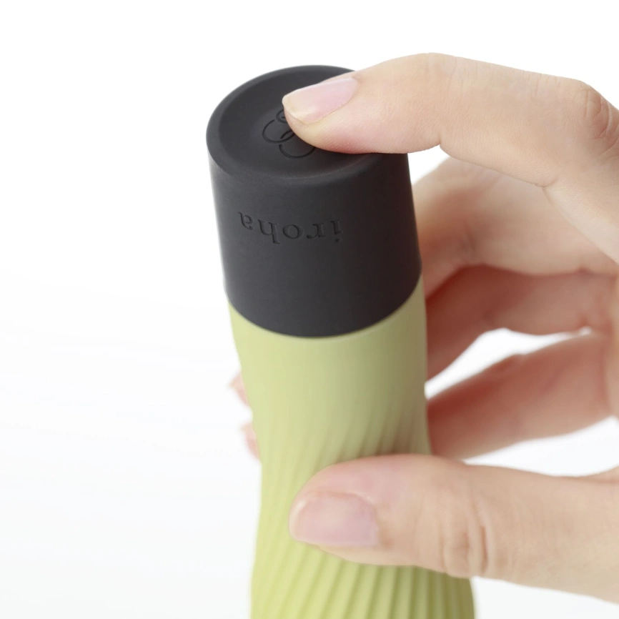 Вибратор IROHA ZEN Matcha с нежной ребристой поверхностью фото 5
