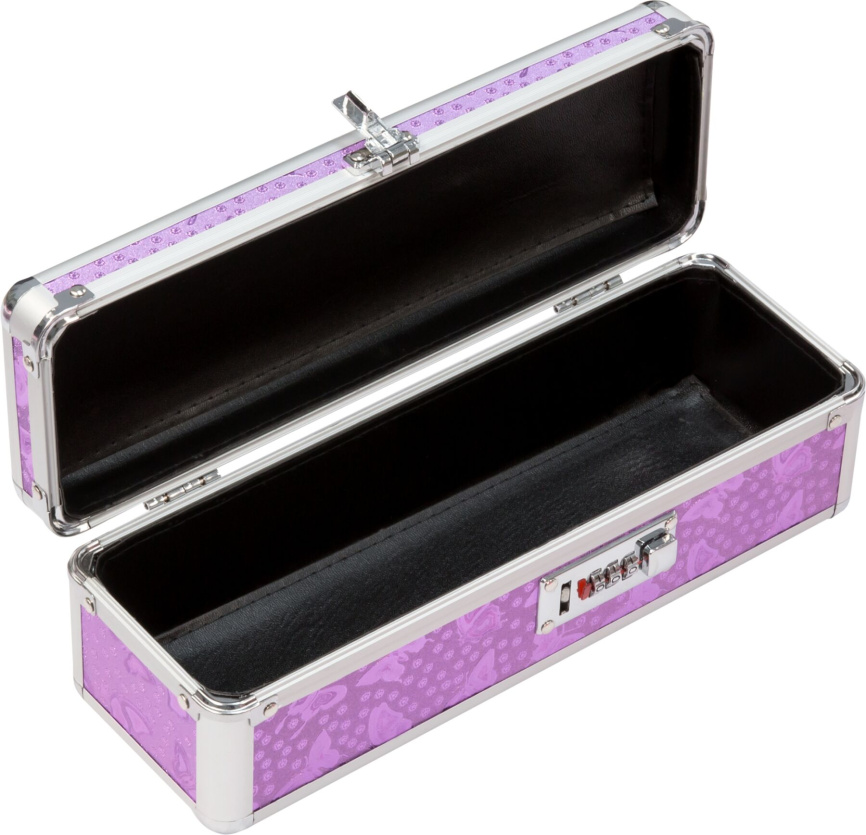 Кейс для зберігання секс-іграшок BMS Factory - The Toy Chest Lokable Vibrator Case Purple з кодовим  фото 3