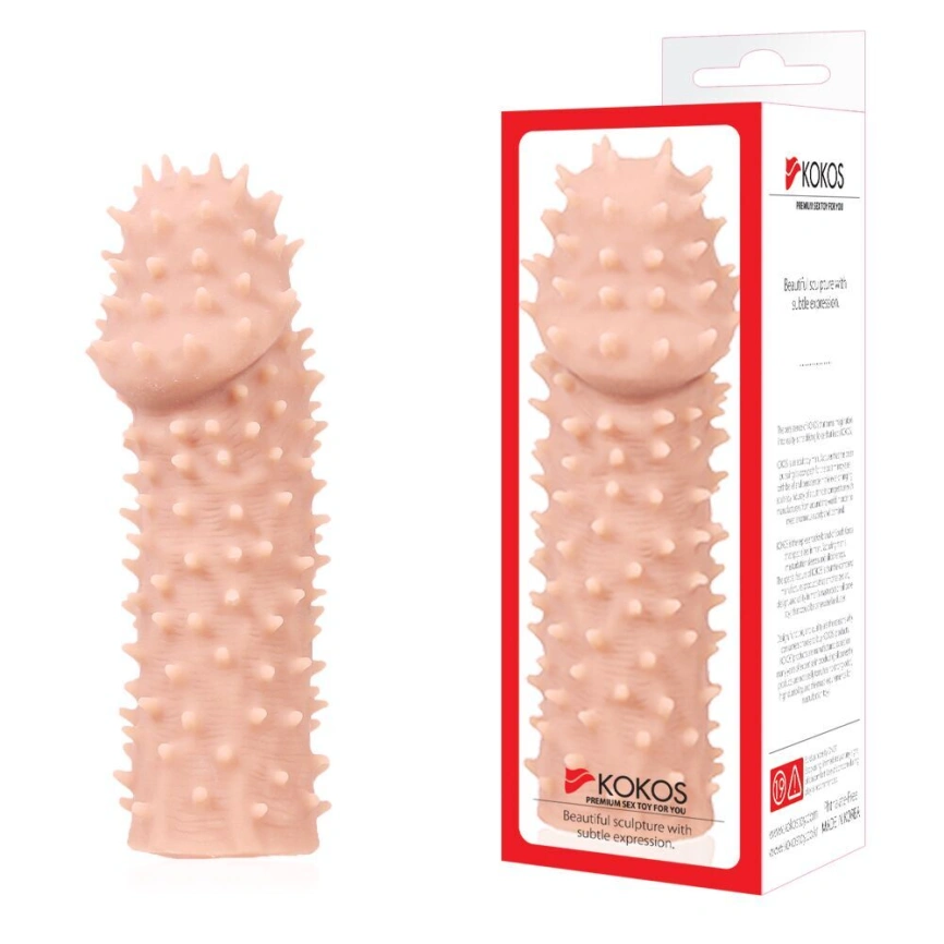 Насадка на член Kokos Extreme Sleeve ES.07 размер S, утолщающая, стимуляция точки G фото 4
