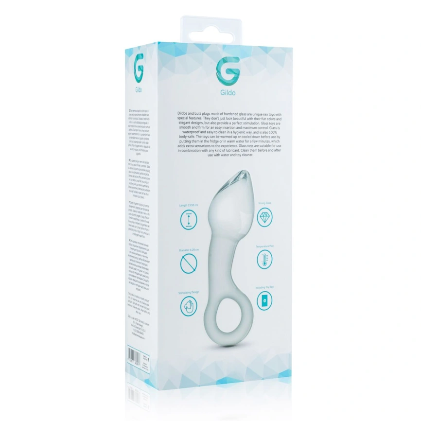 Стеклянный стимулятор простаты Gildo Glass Prostate Plug No. 13 фото 5