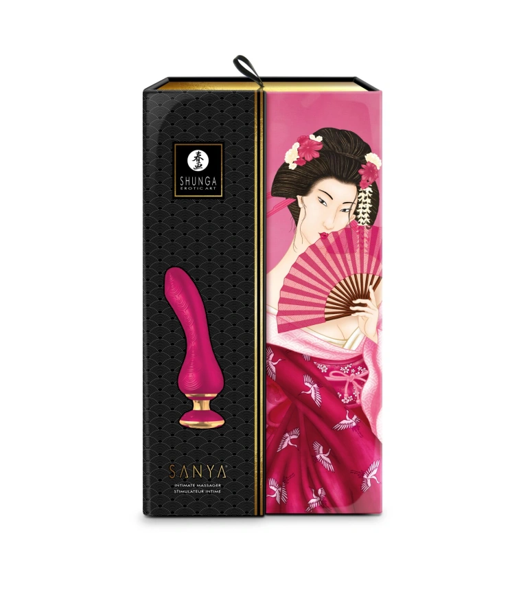 Вибратор для точки G Shunga Sanya Raspberry, гибкий ствол фото 7