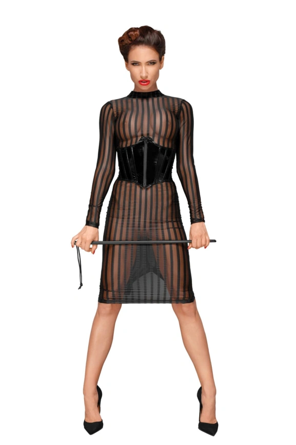 Платье с мокрым эффектом Noir Handmade F182 Classic dress made of elastic tulle, M фото 5