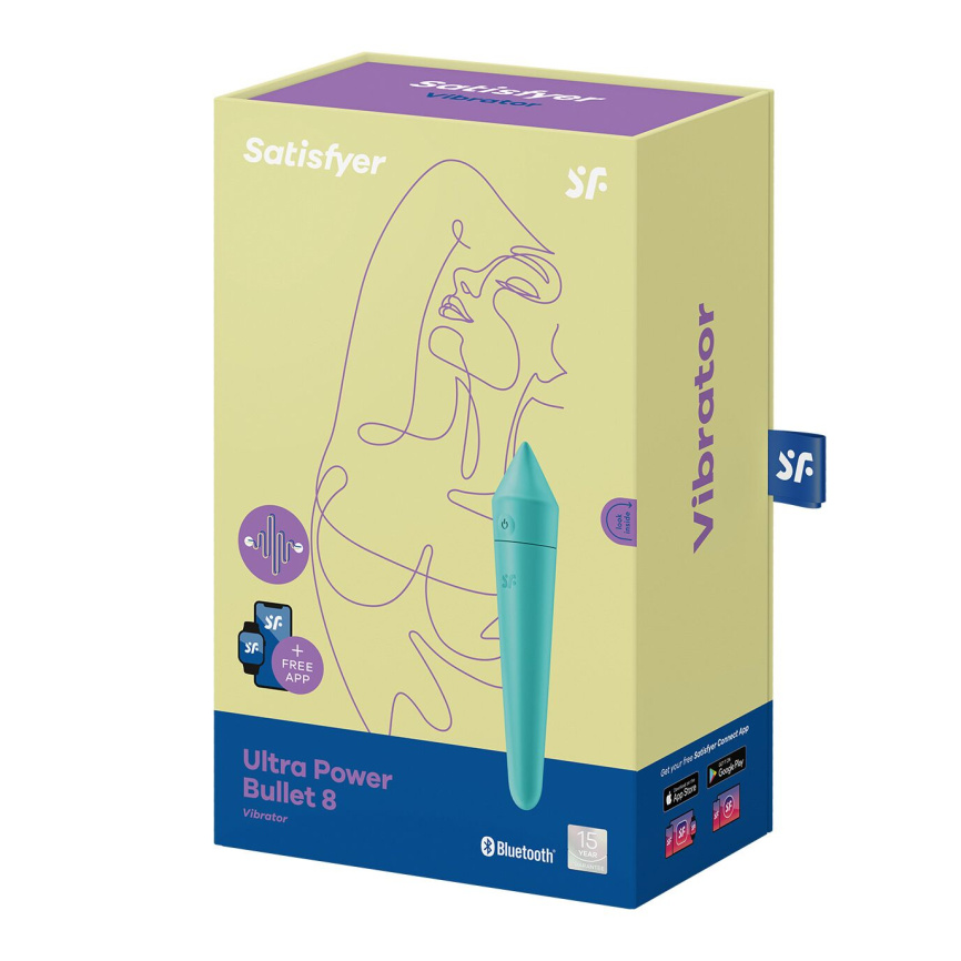Смарт міні-вібратор Satisfyer Ultra Power Bullet 8 Turquoise фото 6