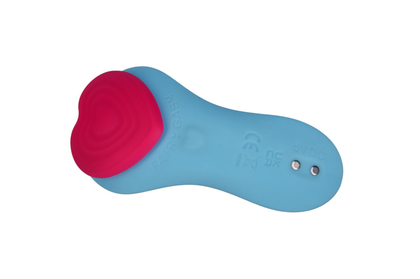 Вібратор у трусики FairyGasm HeartGem blue, на магніті, пульт ДК фото 4