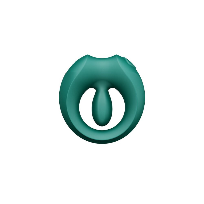 Ерекційне смарт-віброкільце Zalo Apis Turquoise Green, до 4 годин роботи, зарядний кейс фото 2