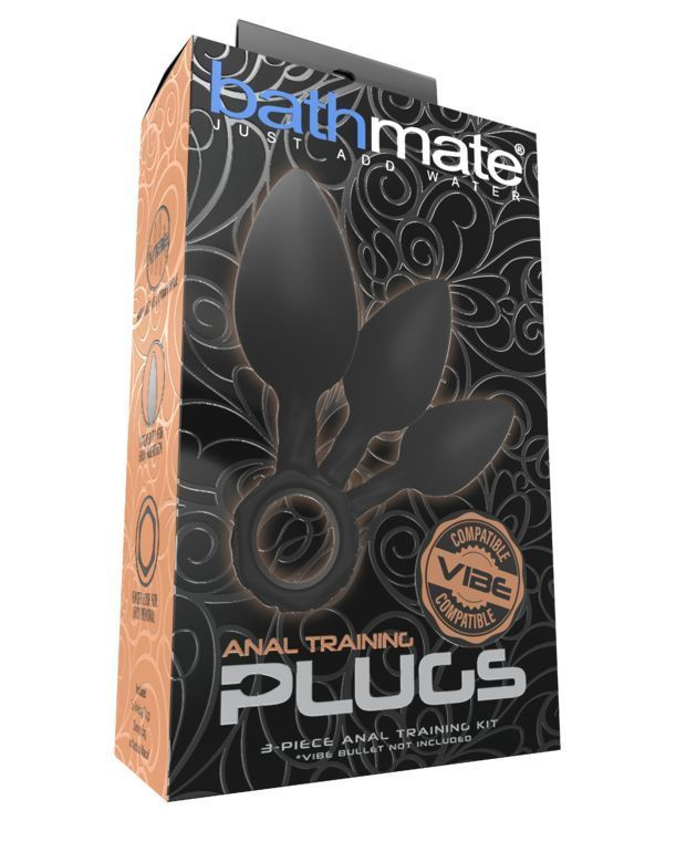 Набір анальних пробок Bathmate Anal Training Plugs, діаметр 2,5 см - 3,1см - 3,8см фото 4