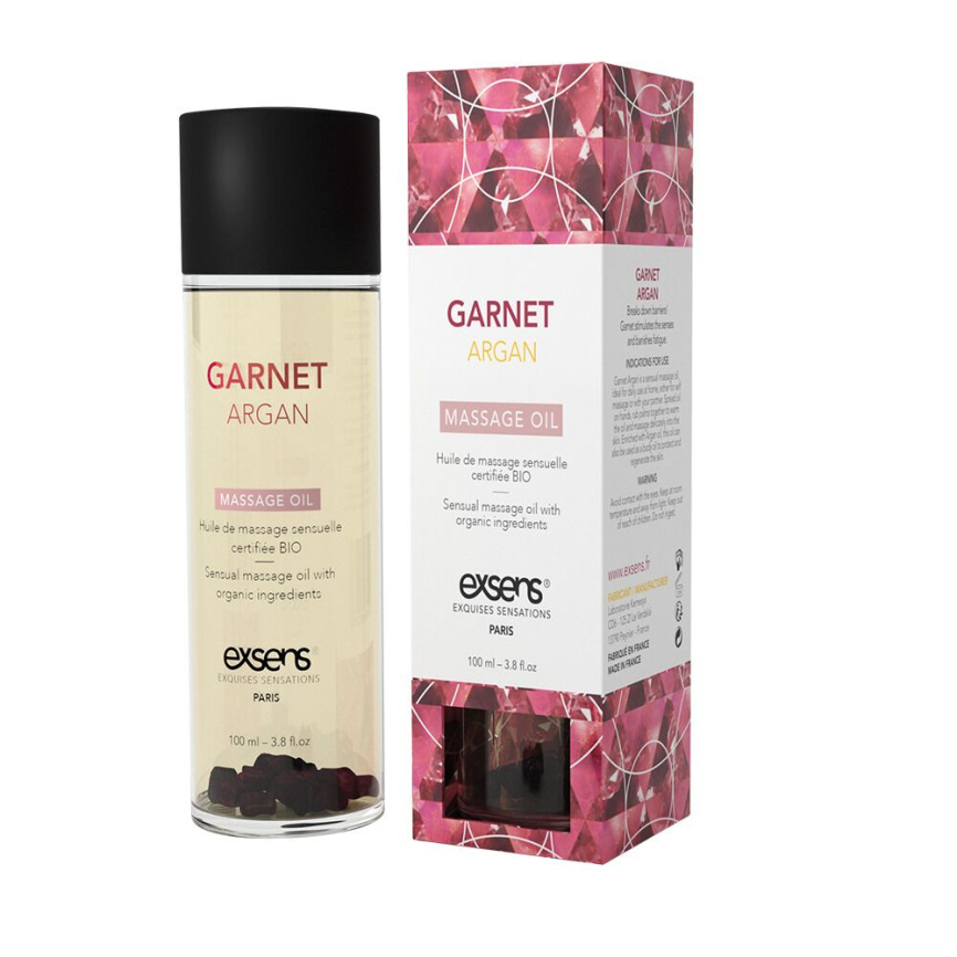Масажна олія EXSENS Garnet Argan (чуттєве з гранатом) 100мл, натуральна фото 6