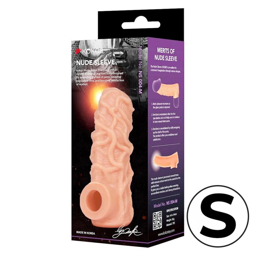 Насадка на член Kokos Nude Sleeve NS 004 S фото 3