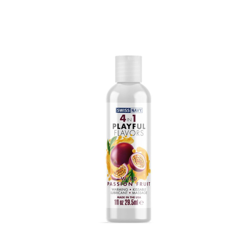 Лубрикант на водній основі Swiss Navy 4 in 1 Wild Passion Fruit 29,5 мл фото 1
