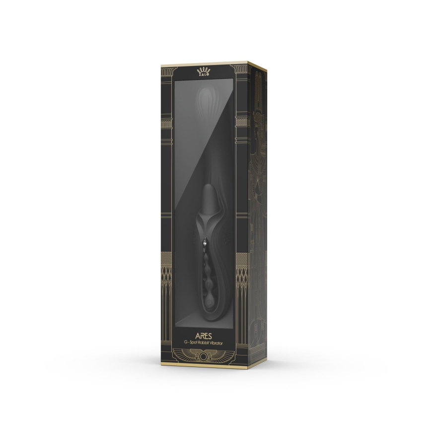Смарт-вібратор Zalo Ares Obsidian Black, підігрів, 3 мотори, язичок для клітора, стимуляція точки G фото 17