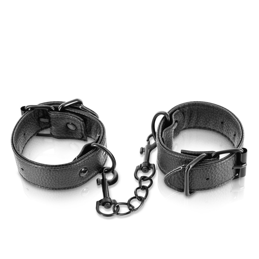 Наручники Fetish Tentation Adjustable Handcuffs, регульовані, знімний ланцюжок з карабінами фото 1