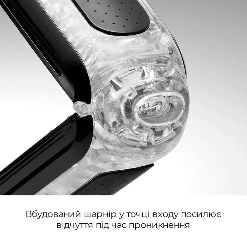Мастурбатор Tenga Flip Zero Black, змінна інтенсивність стимуляції, розкладний фото 5