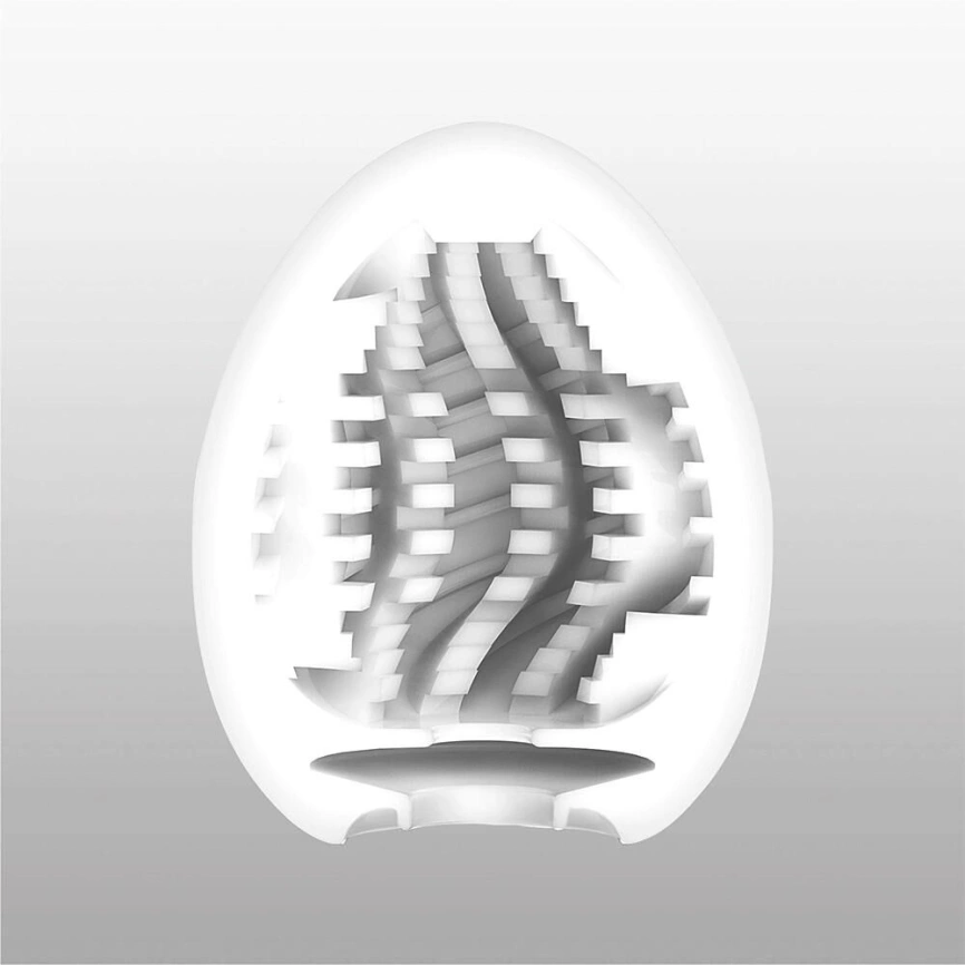 Мастурбатор-яйцо Tenga Egg Tornado со спирально-геометрическим рельефом фото 2