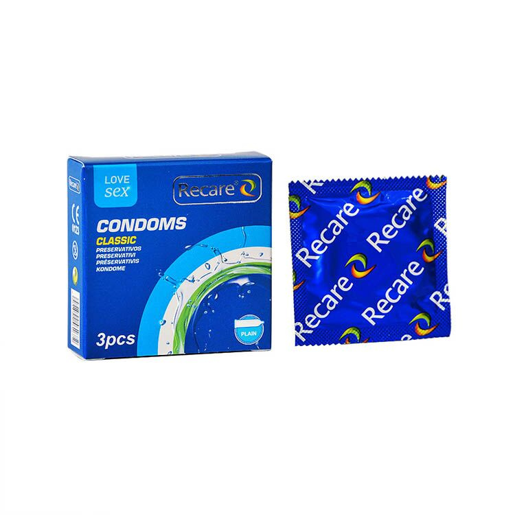 Презервативи Recare Classic Condoms 3 шт, класичні фото 1
