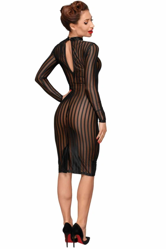 Платье с мокрым эффектом Noir Handmade F182 Classic dress made of elastic tulle, 3XL фото 4