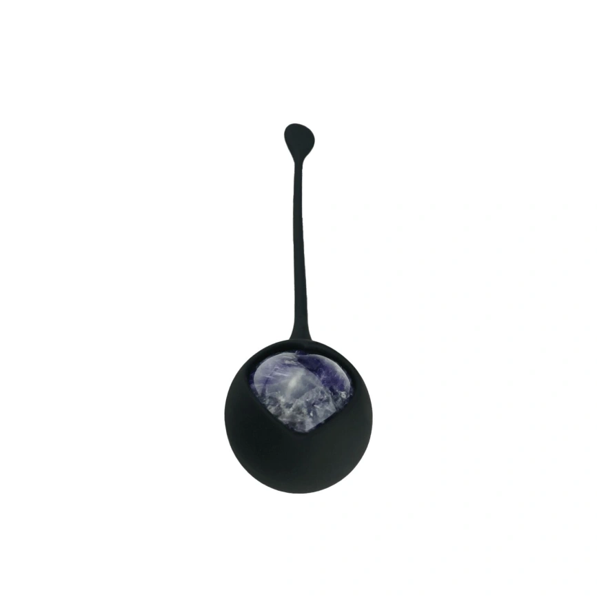 Вагинальные шарики Adrien Lastic Harmony Stones, полудрагоценные камни, диаметр 3 см, 2 держателя фото 4