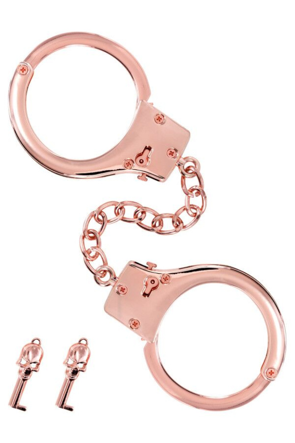 Наручники Fetish Tentation Premium Chick wrist cuffs in rose-gold metal фото 1