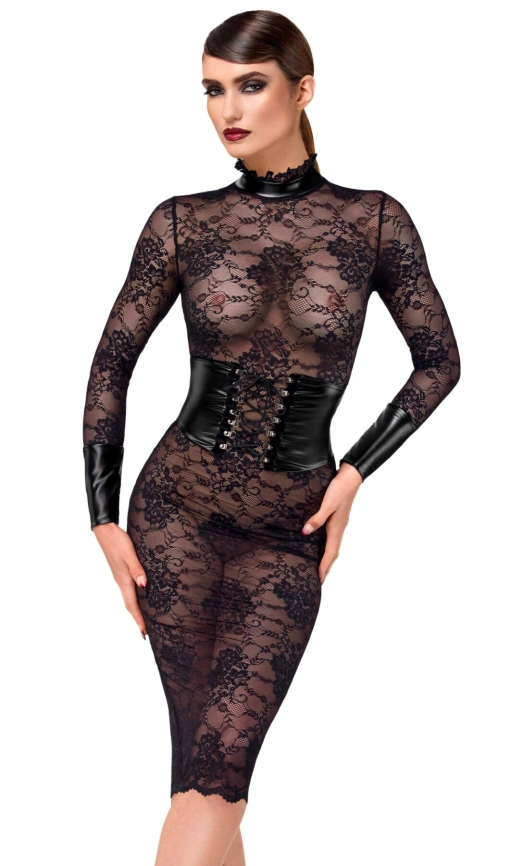 Платье Noir Handmade F375 Noirelle Lace Corset Midi dress XL фото 3