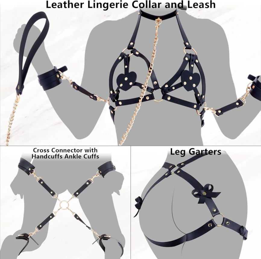 БДСМ-набір LOCKINK YEAHWOW Forced Nadu pose correction set фото 2