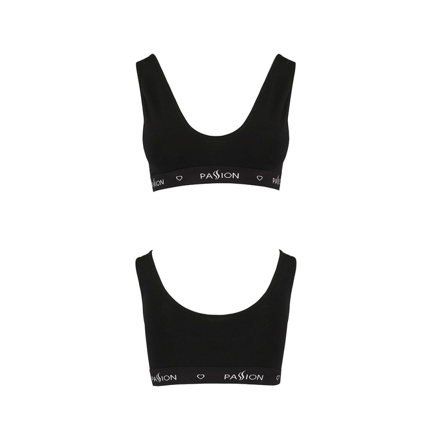 Спортивний топ з широкою гумкою Passion PS004 TOP M, black фото 5