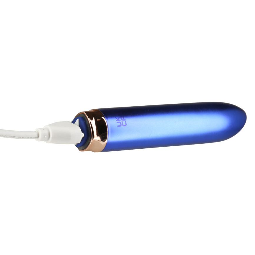 Віброкуля Swan Maximum + Comfy Cuff Blue, суперпотужна, різна інтенсивність, силіконова манжета фото 6