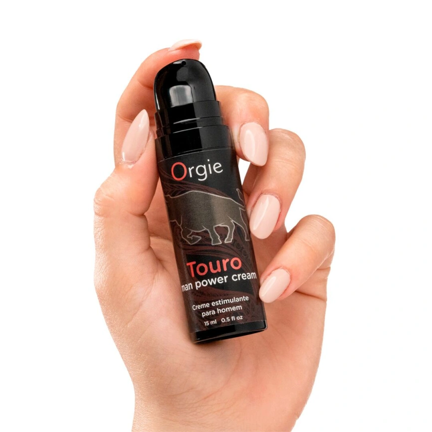 Крем для усиления эрекции Orgie Touro Power Cream, 15 мл, с таурином, гинкго и корнем женьшеня фото 2
