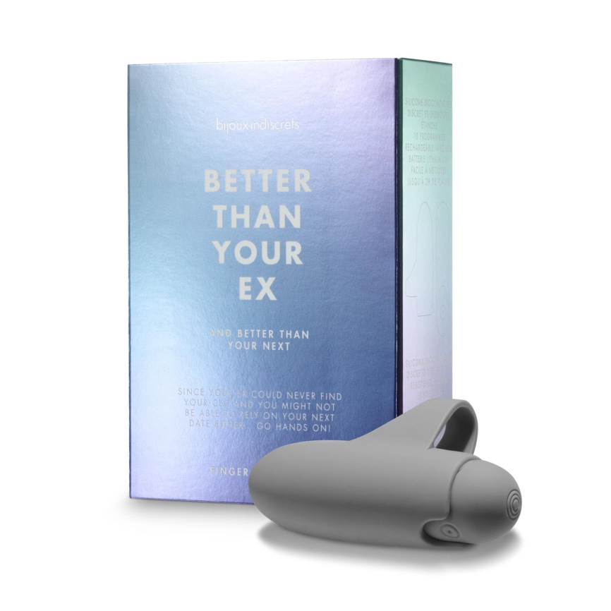 Вібратор на палець Bijoux Indiscrets Better Than Your Ex, діаметр 2,5 см, 10 режимів, перезаряджуваний фото 4