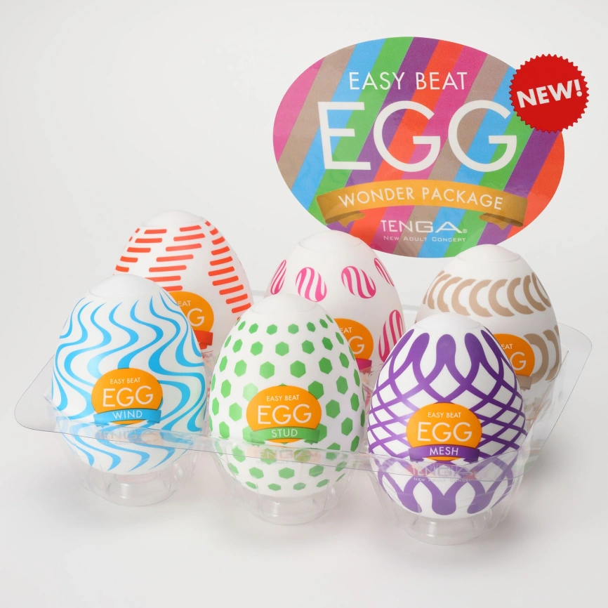 Набор мастурбаторов-яиц Tenga Egg Wonder Pack (6 яиц) фото 2