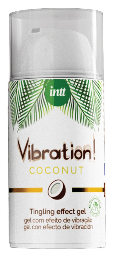 Рідкий вібратор Intt Vibration Coconut Vegan (15 мл),  дуже смачний, діє до 30 хвилин фото 2