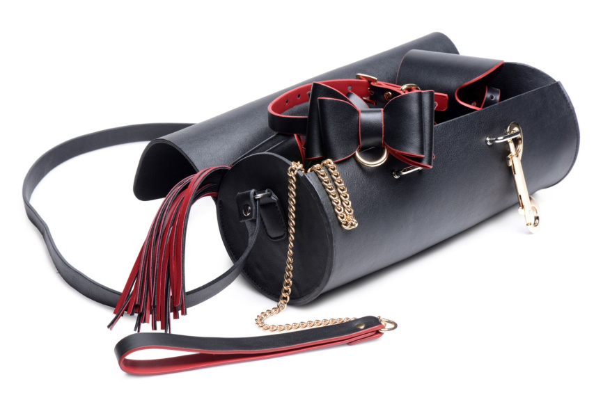 Набір БДСМ з дорожньою сумкою Master Series: Bow — Luxury BDSM Set With Travel Bag, 11 предметів фото 2
