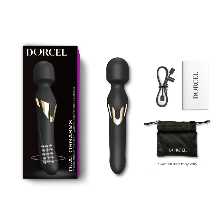 Вібромасажер 2в1 Dorcel Dual Orgasms Gold (м'ята упаковка!!!) фото 5