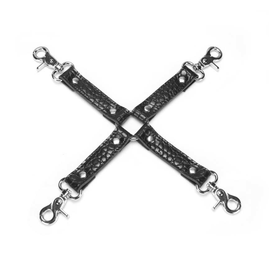 Набір Liebe Seele Temptation Bondage 8pcs Kit, фіксатори, нашийник з повідцем, кляп, флогер, маска фото 9