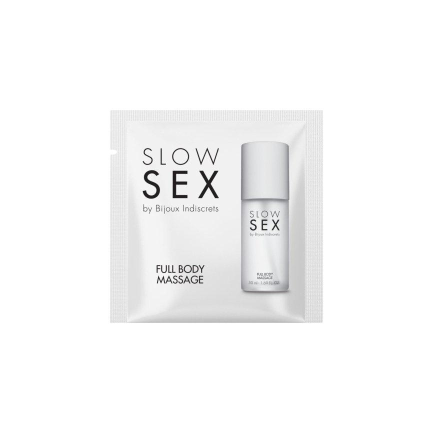 Пробник силіконового гелю для масажу всього тіла Bijoux Indiscrets Slow Sex Full body massage фото 1