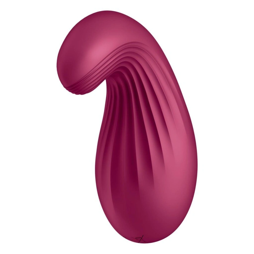 Вибратор Satisfyer Dipping Delight Berry, 2 мотора, гибкий кончик фото 2