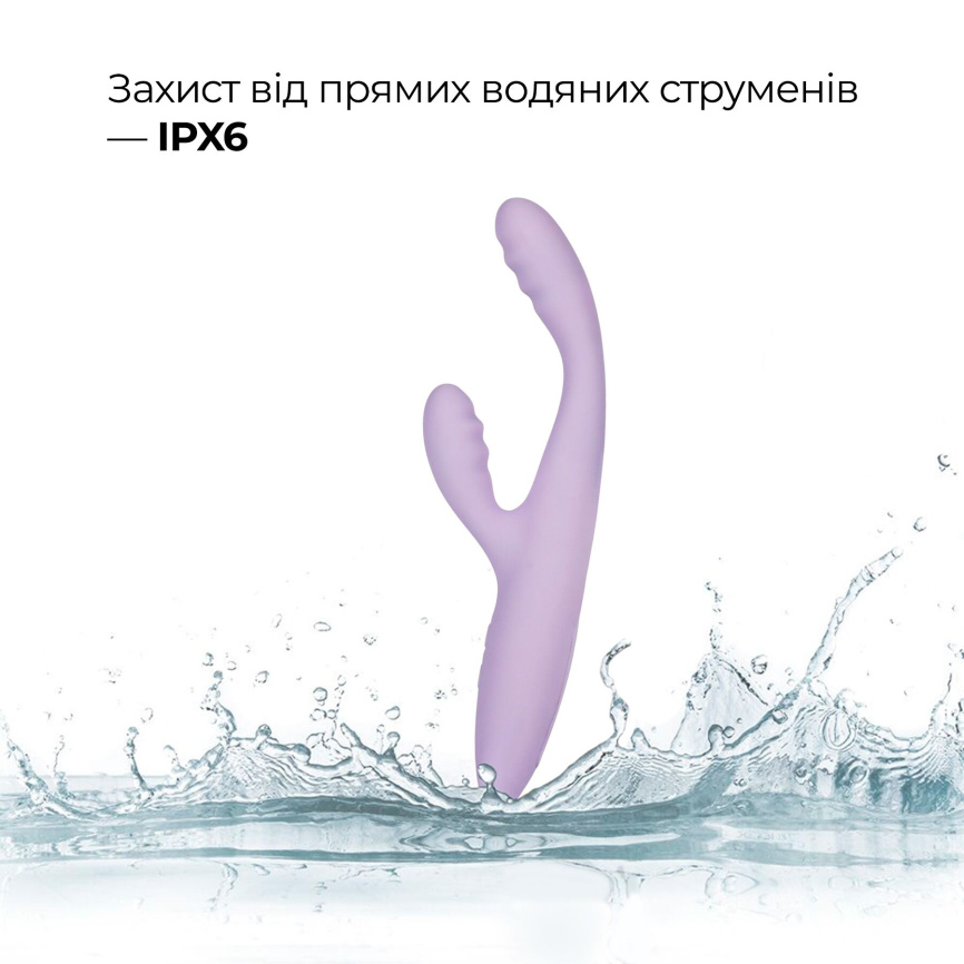 Тонкий кролик-вібратор Svakom Cici+ 2 Lilac, керування зі смартфона, підігрів до 38 °C фото 18