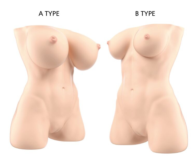 Мастурбатор-торс Naked Factory JESSICA A TYPE, великі груди, дуже реалістичний, наскрізний фото 7