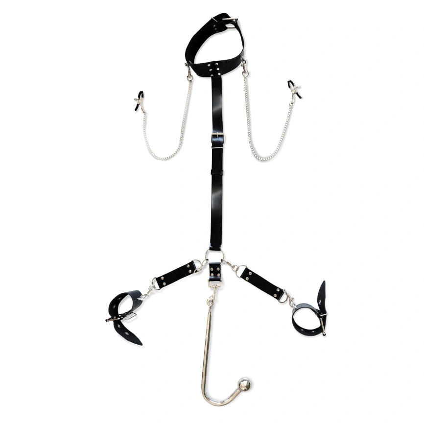 Бондажный набор с металлическим анальным крюком Art of Sex Beatrice Bondage set with anal hook № 2 фото 1