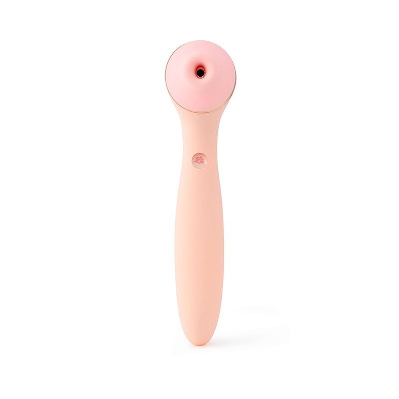 Вакуумний стимулятор з вібратором KISSTOY Polly Max Pink фото 1