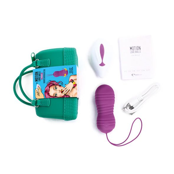 Вагінальні кульки з перлинним масажем FeelzToys Motion Love Balls Foxy з пультом ДК, 7 режимів фото 5