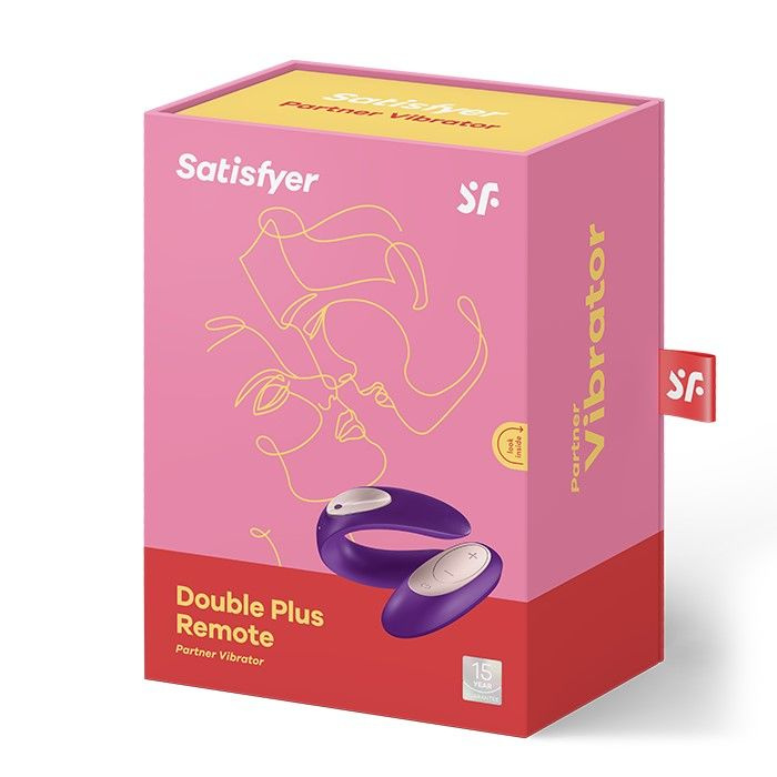 Вібратор для пар Satisfyer Double Plus Remote з пультом ДК та двома моторчиками фото 2