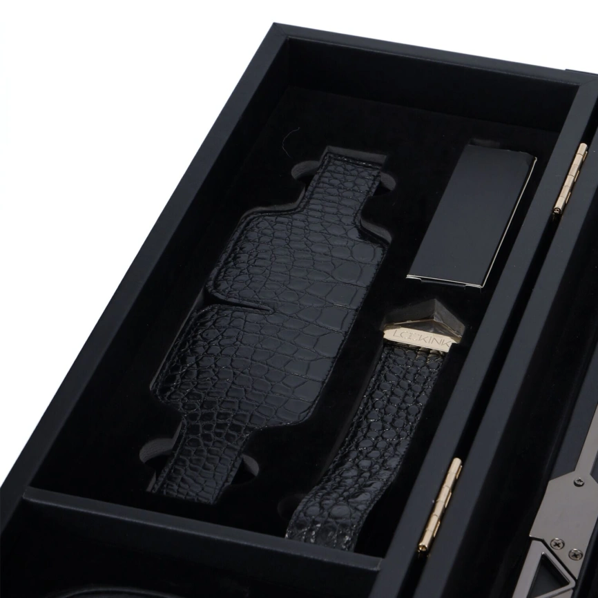 БДСМ-набор LOCKINK All-in-1 BDSM Play Kit, черный, кожа с тиснением, предметы для бондажа, шибари, ваксплея фото 4