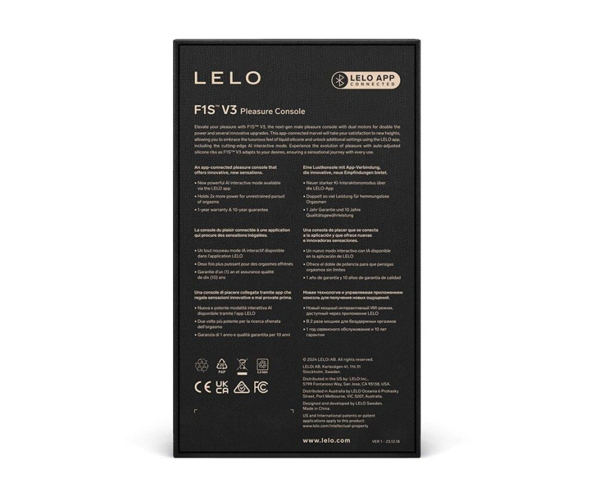 Смарт-мастурбатор LELO F1S V3 Red, 2 мотора, 8 режимов, стимуляция звуковыми волнами фото 5